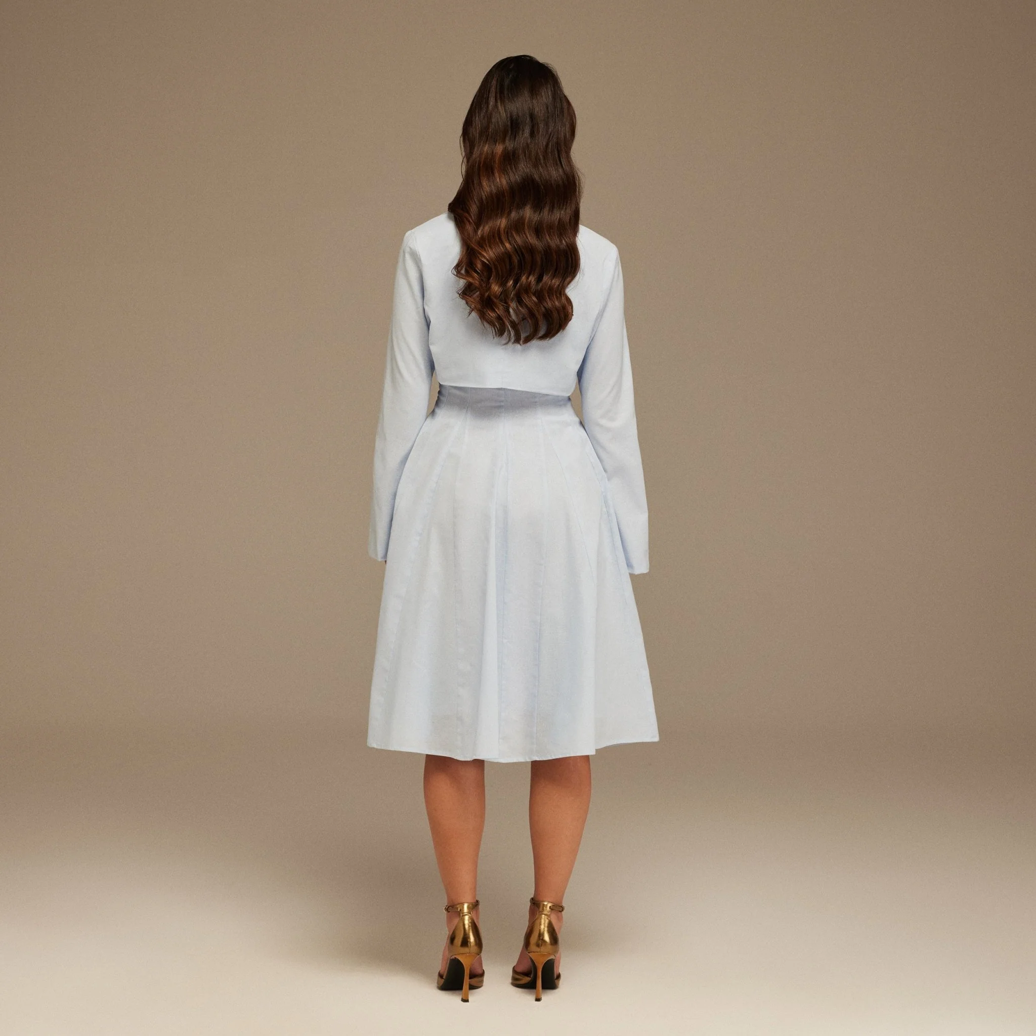 Aline Midi Dress With Short Flared Long Sleeve Jacket - Image 4