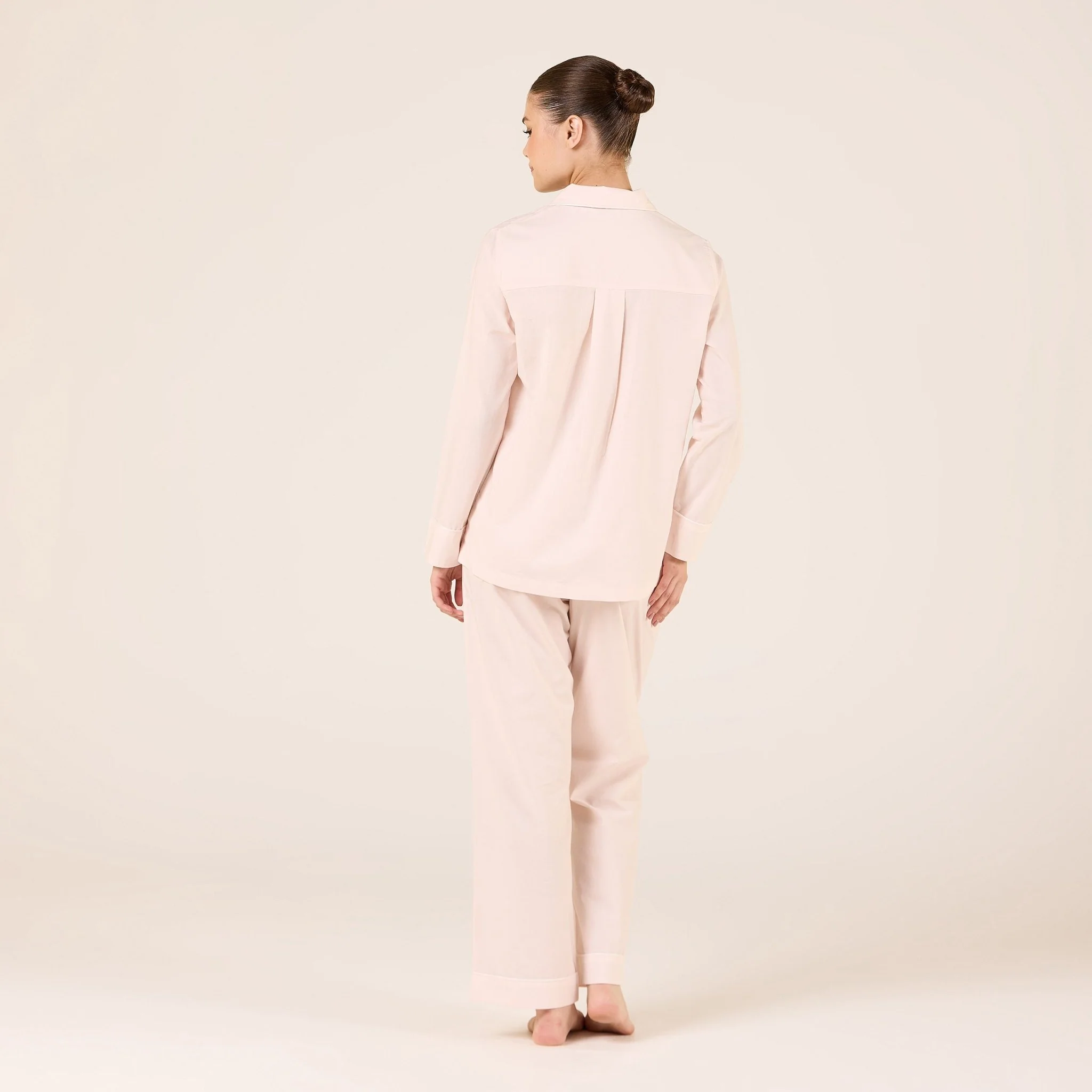 Cotton Wide Leg  Elastic Waist Pants - Image 5
