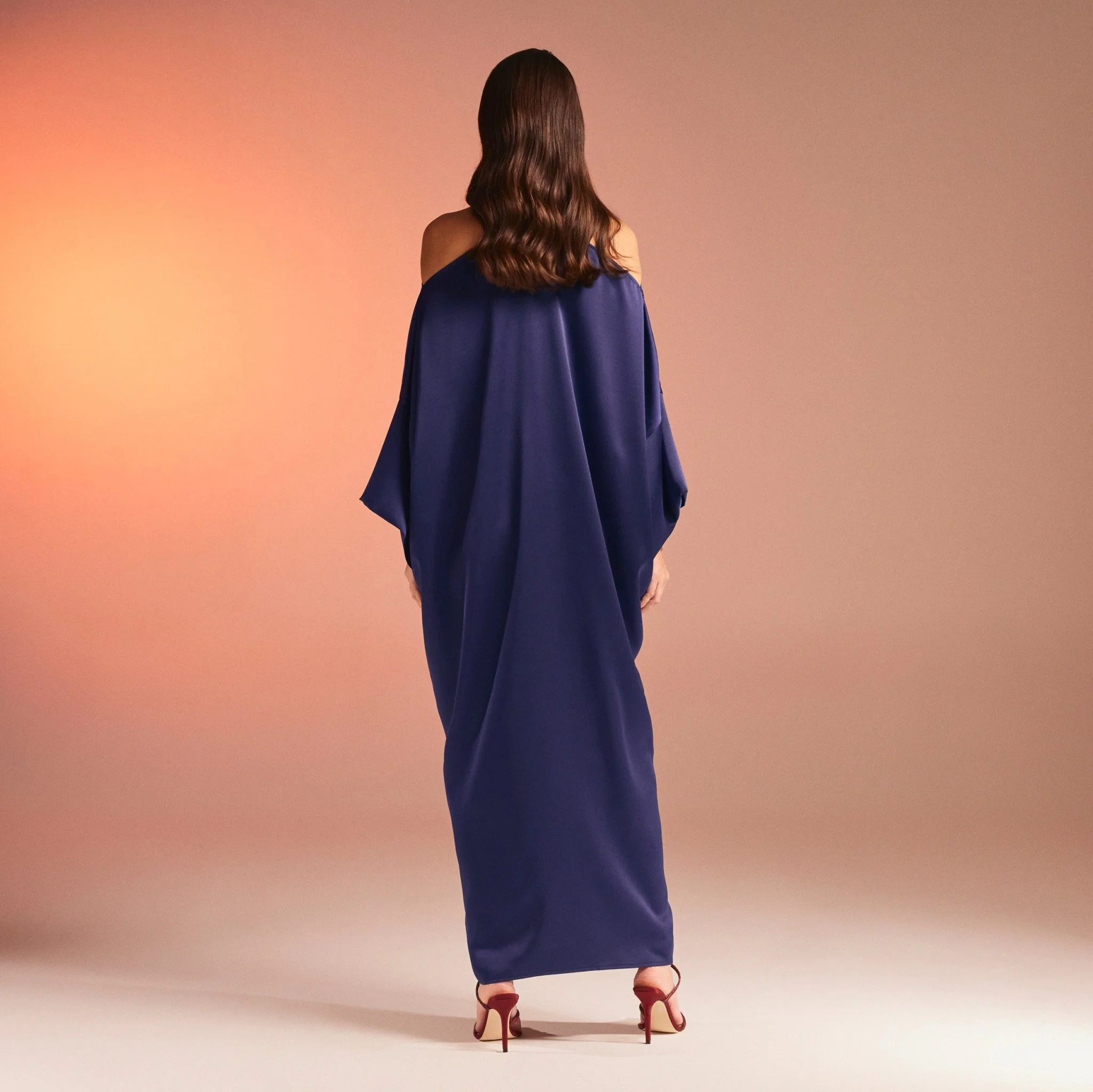 Criss Cross Satin Kaftan - Image 2