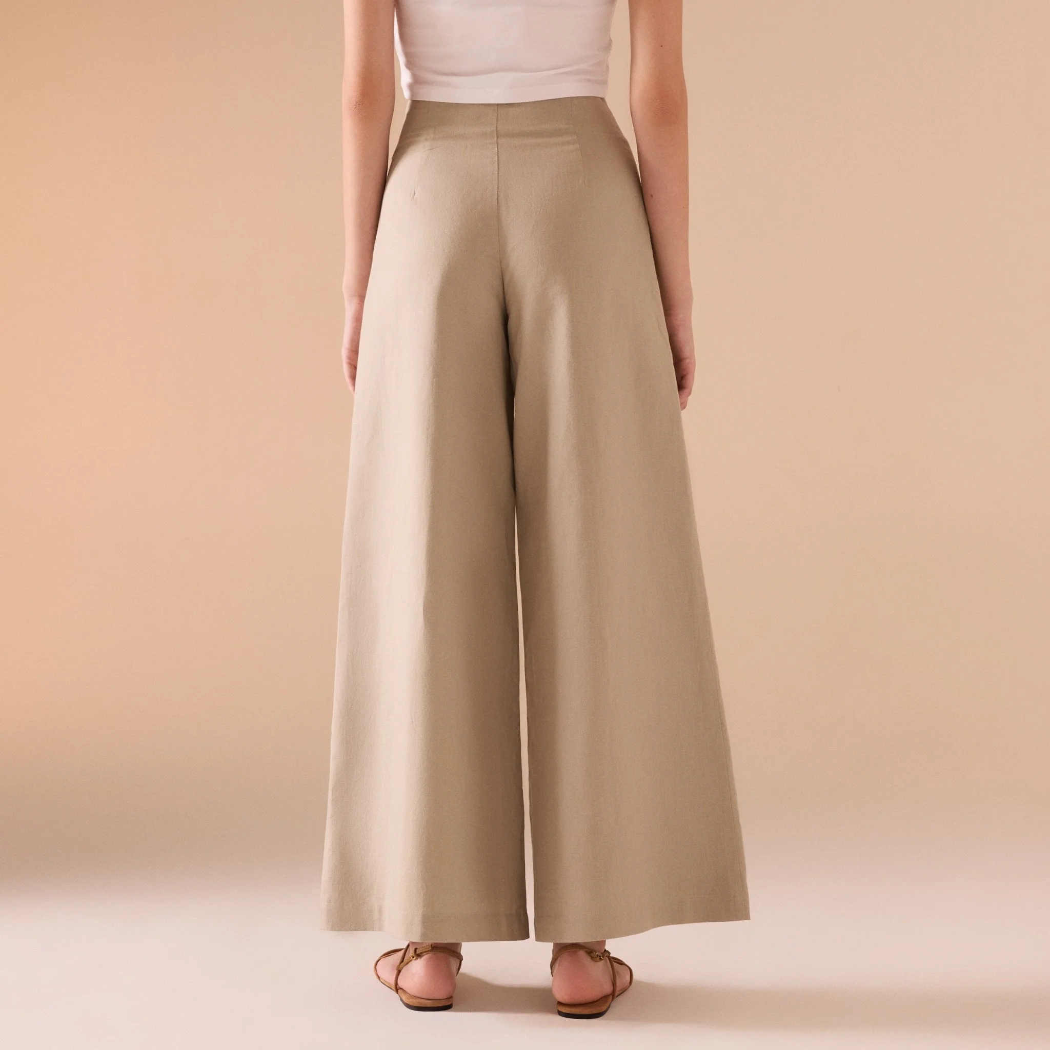 High Waist Linen Trouser - Image 6