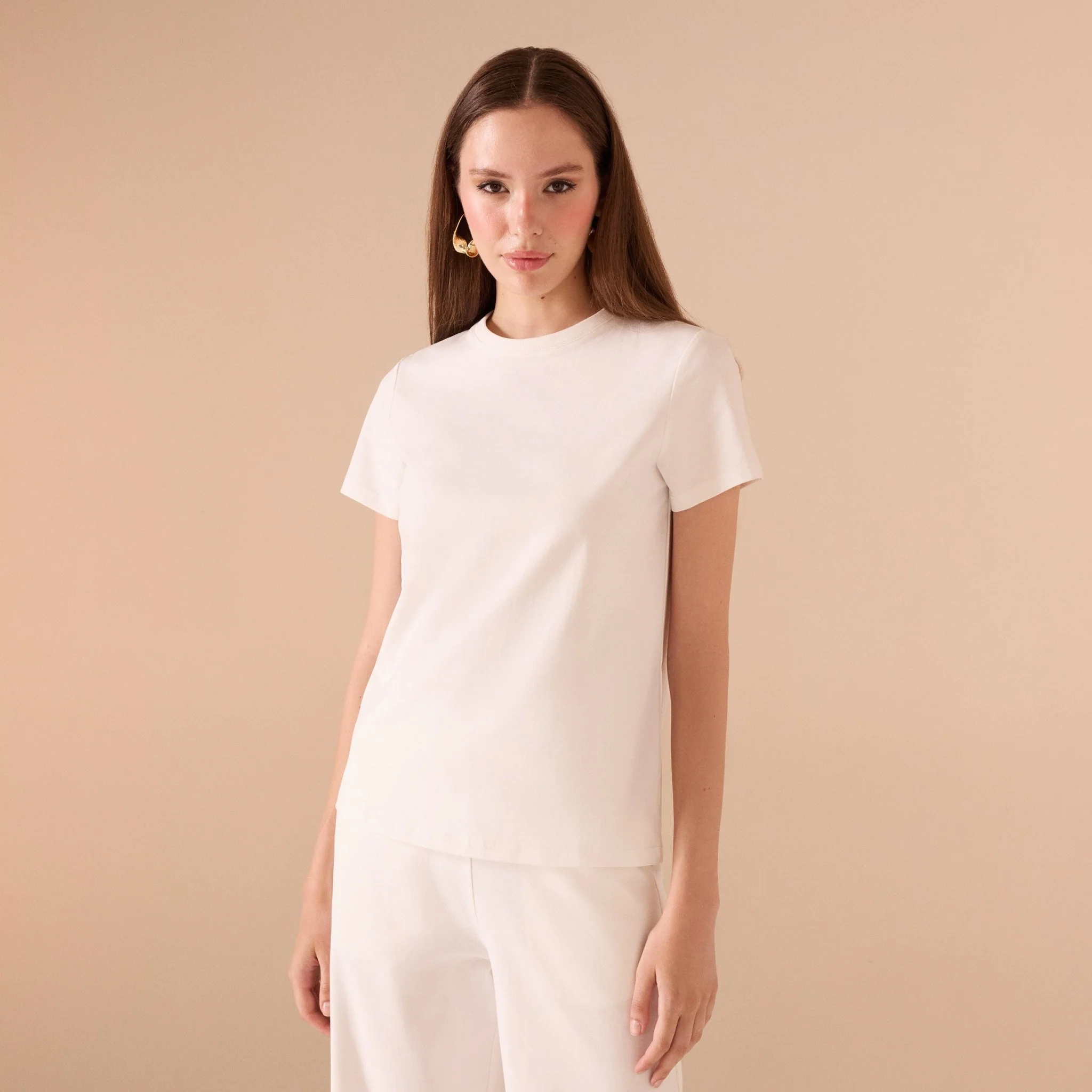 Set of Short Sleeve Top Set & High Waist Cotton Pant (2 pieces) - Image 2