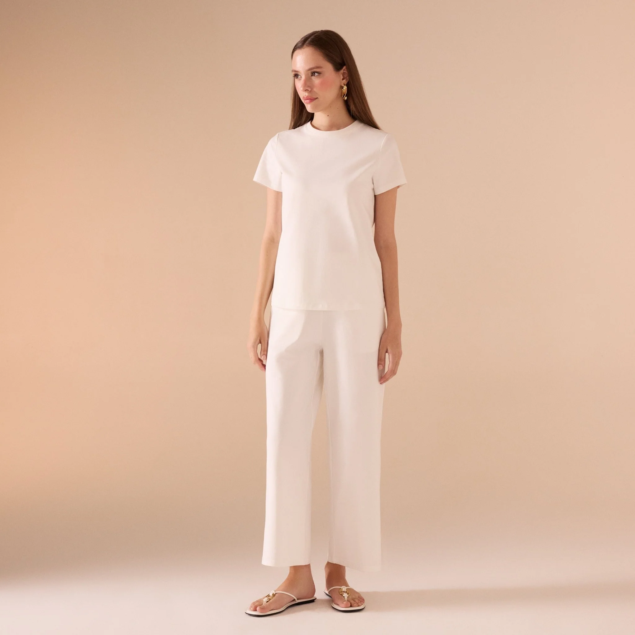 Set of Short Sleeve Top Set & High Waist Cotton Pant (2 pieces) - Image 6