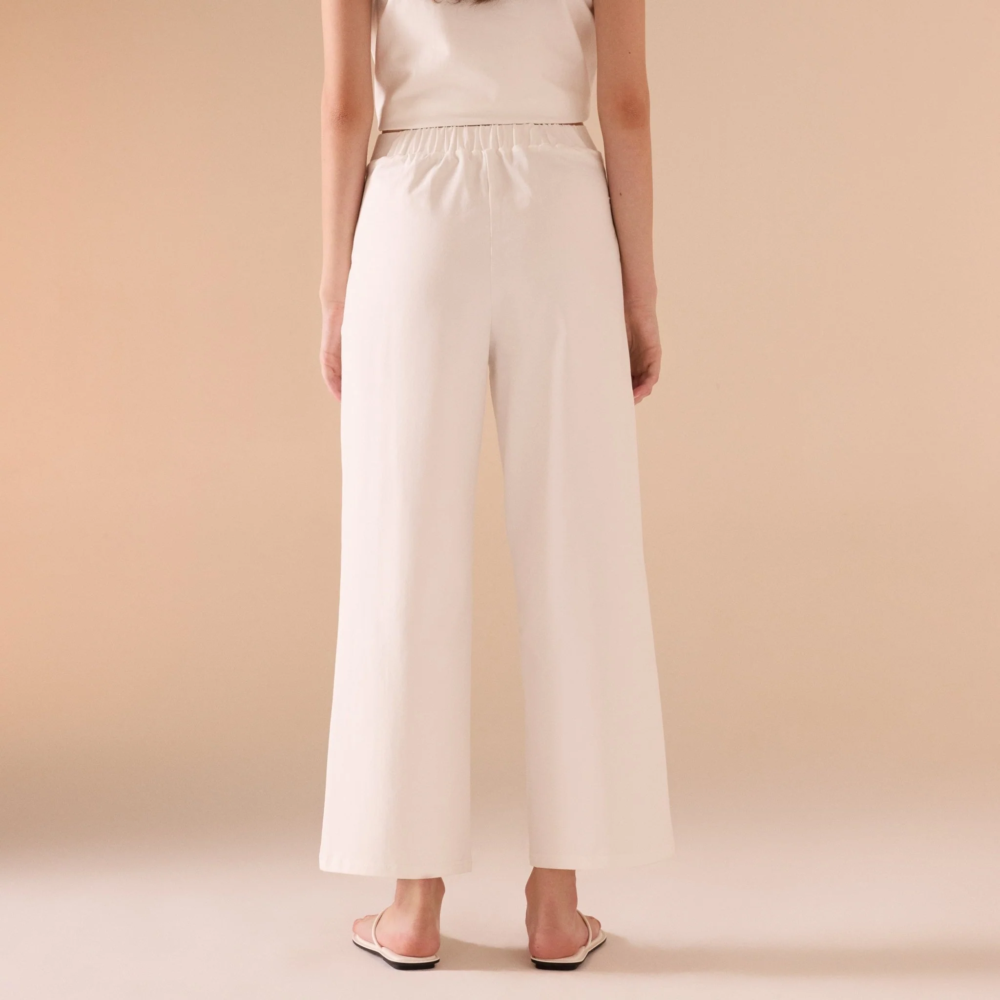 Set of Short Sleeve Top Set & High Waist Cotton Pant (2 pieces) - Image 7