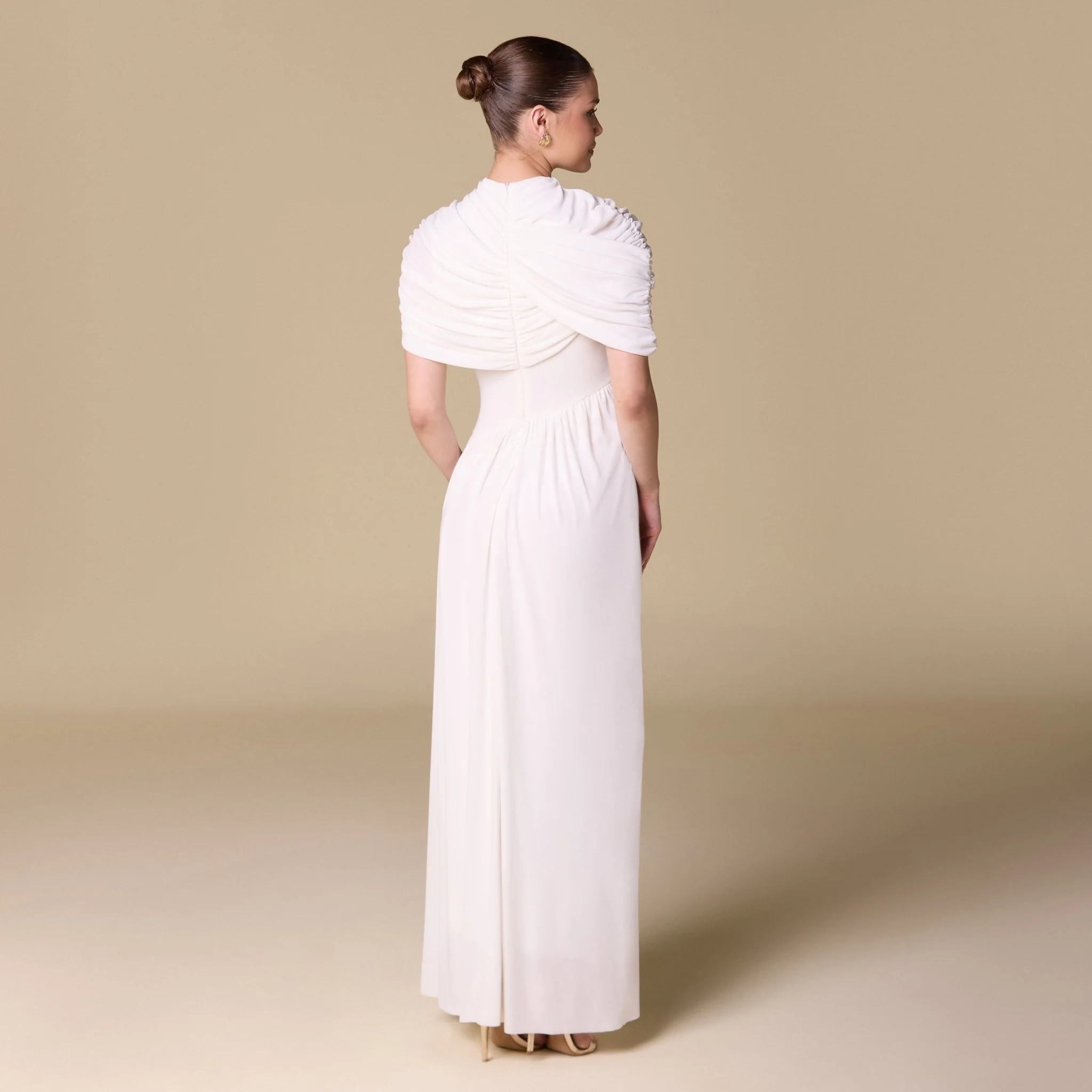 Jersey Draped Maxi Dress - Image 8