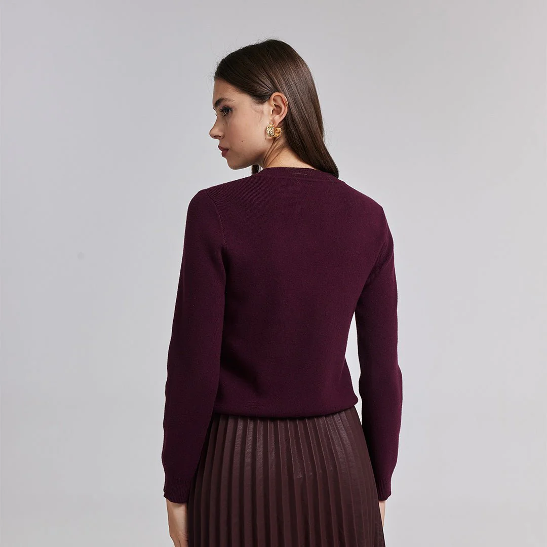 Knit Sweater with Side Buttons - Image 4