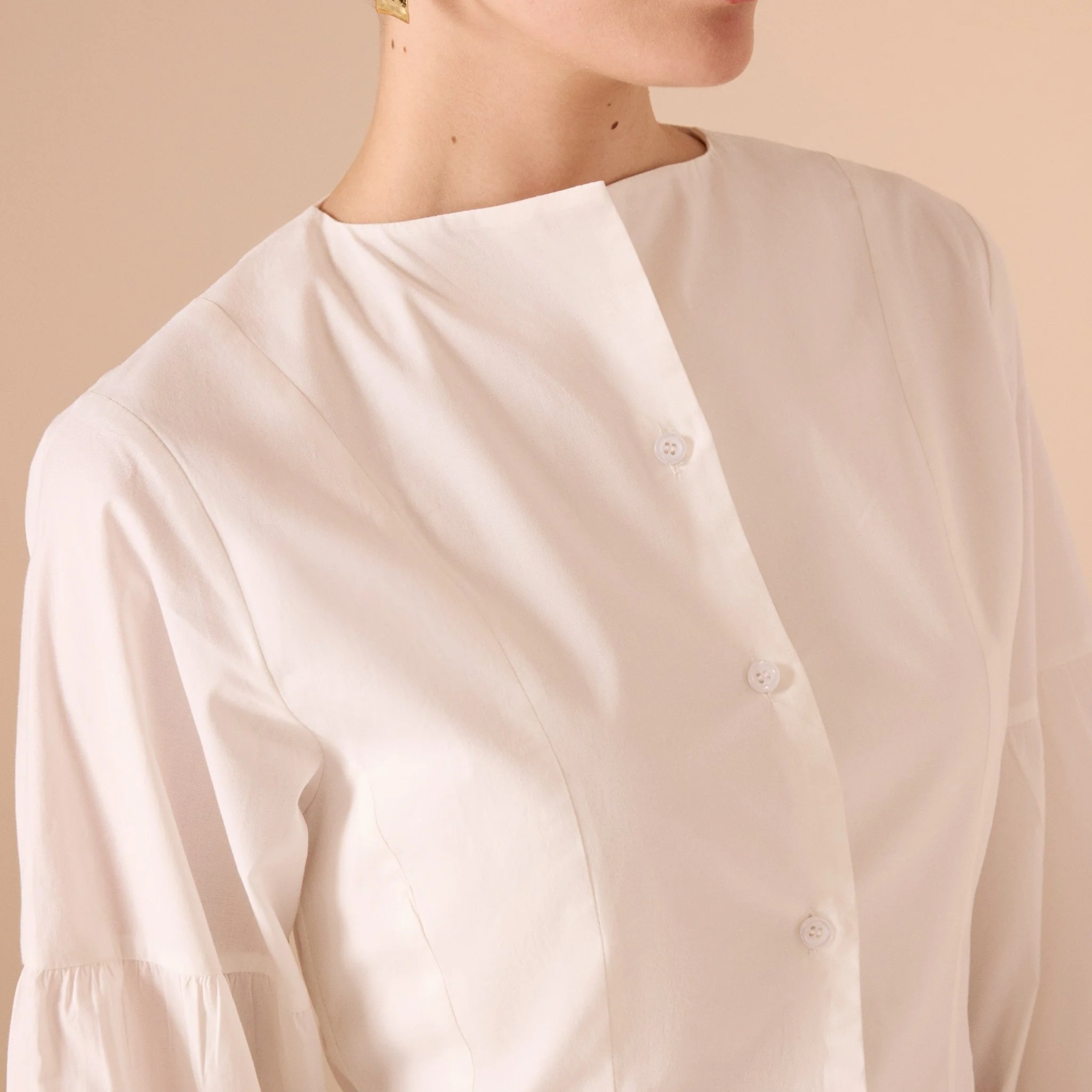 Long Sleeve Ruffled Shirt - Image 2
