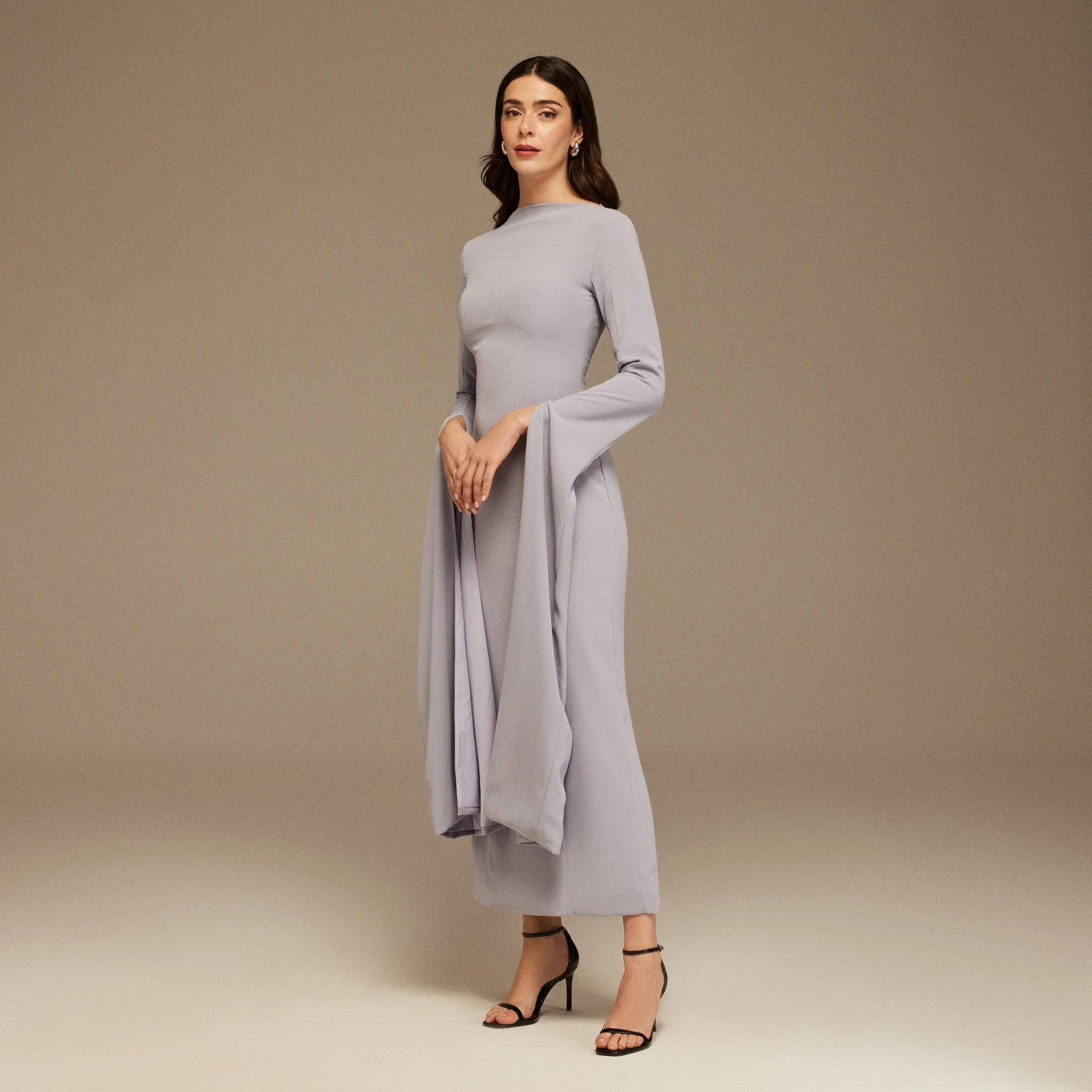 Maxi Flared Sleeve Maxi Dress - Image 2