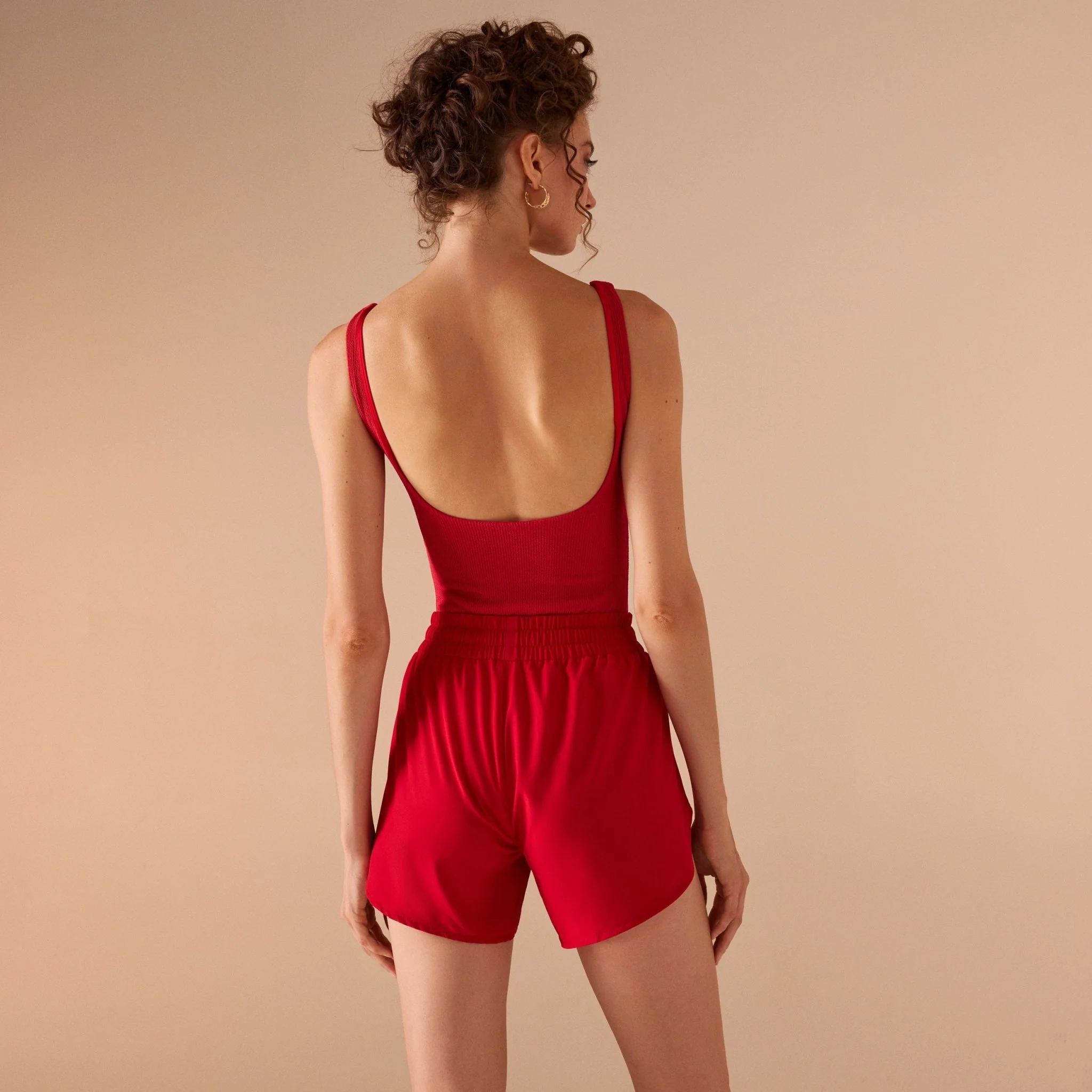 Red One Piece Swimsuit - Image 5