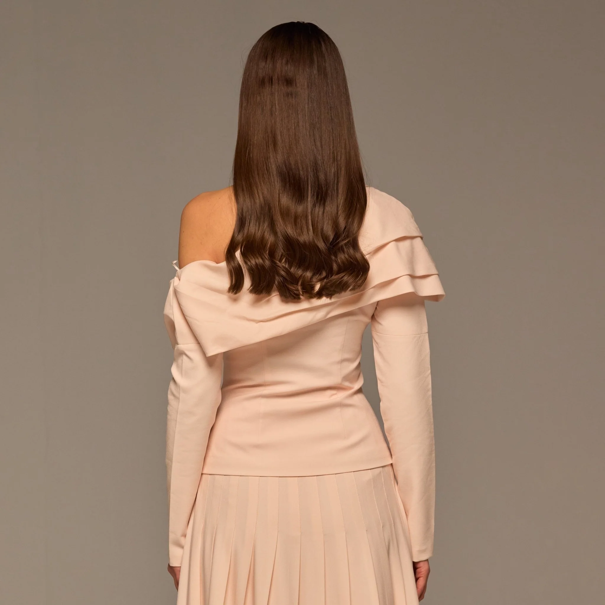 Pink Dropped Shoulder Long Sleeve Top - Image 4