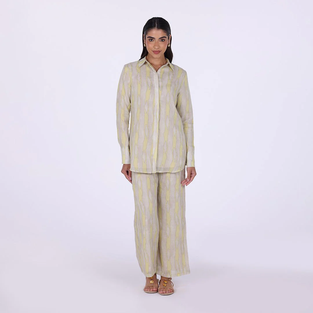 Printed Cotton Loose Fit Pants - Image 3