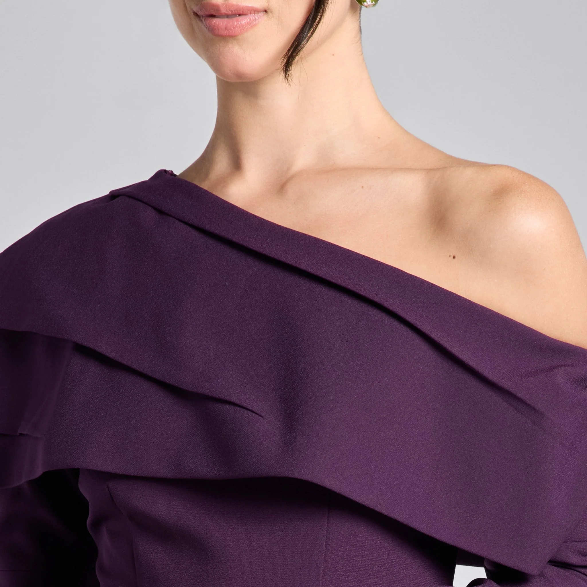 Purple Dropped Shoulder Long Sleeve Top - Image 5