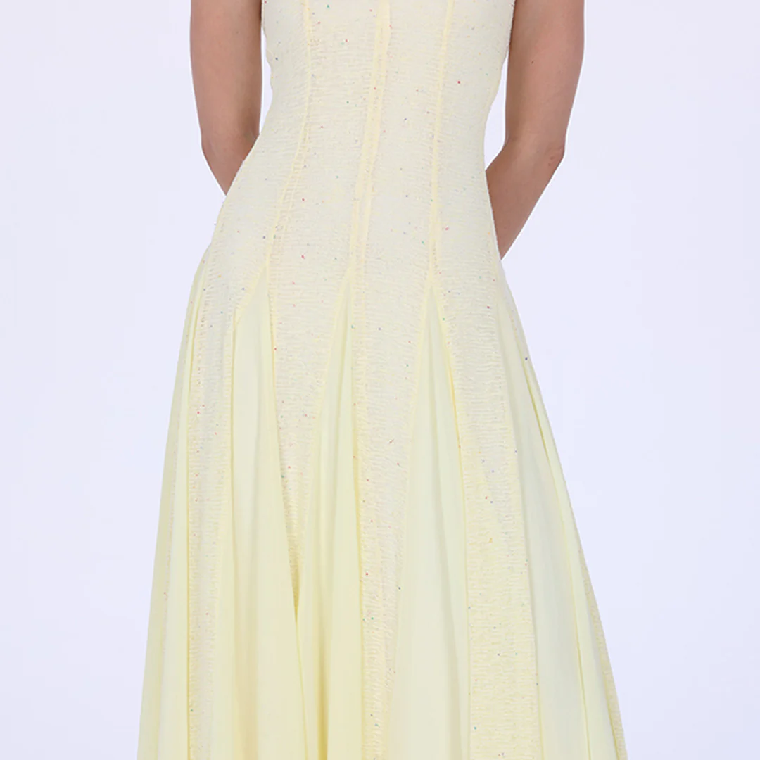 Pleats Aline Skirt Maxi Dress - Image 8