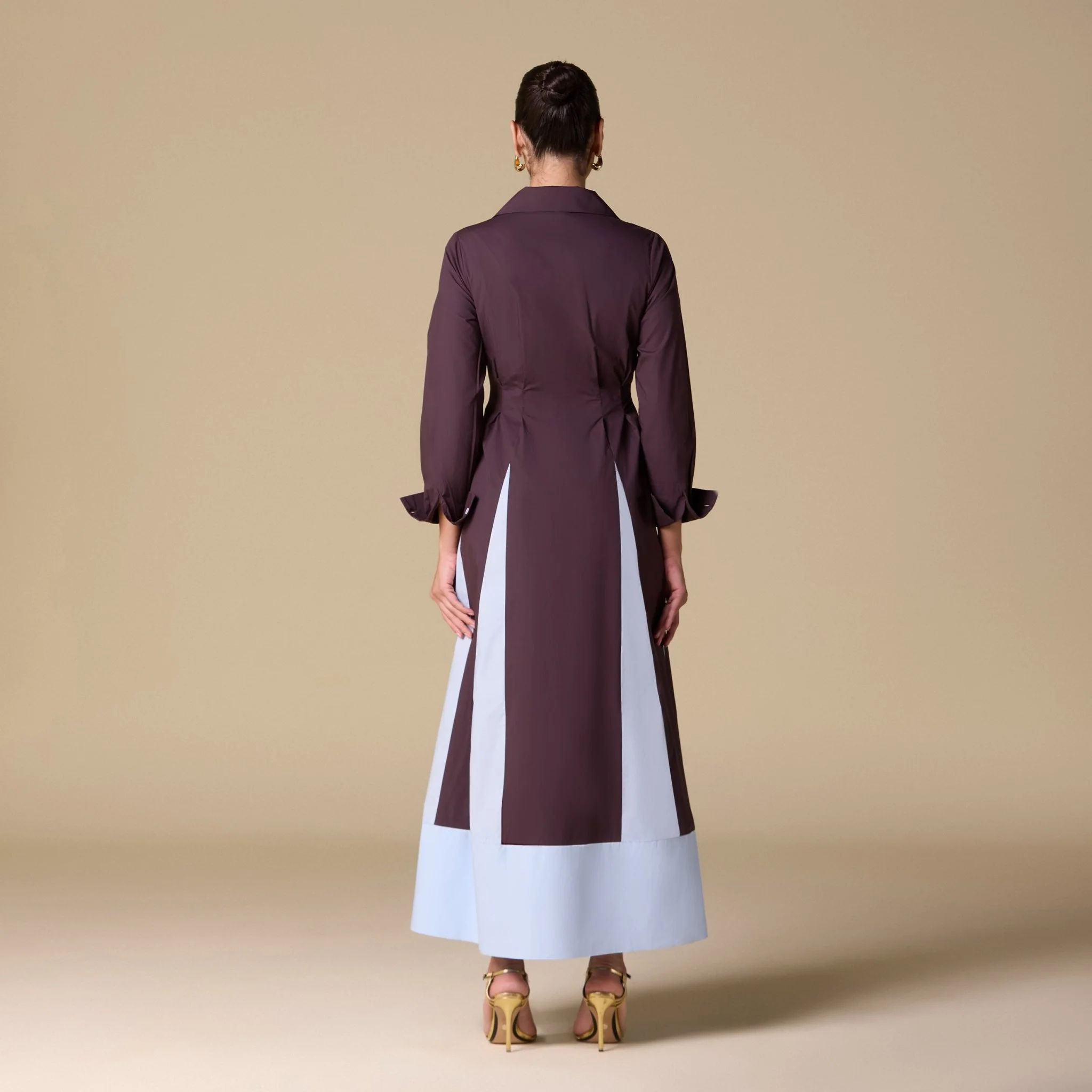Striped Poplin Maxi Dress - Image 5