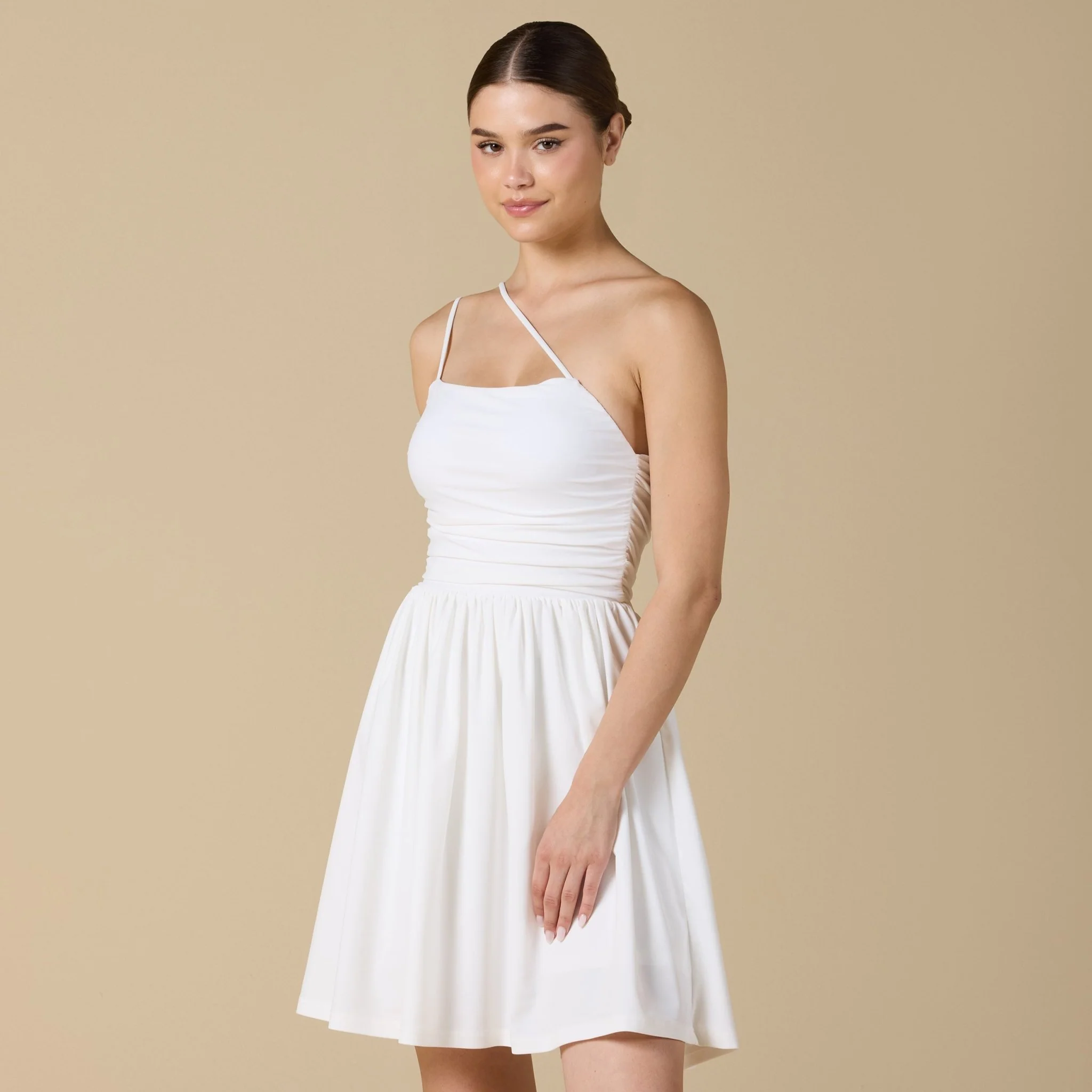 White One Shoulder Swimwear - Image 2