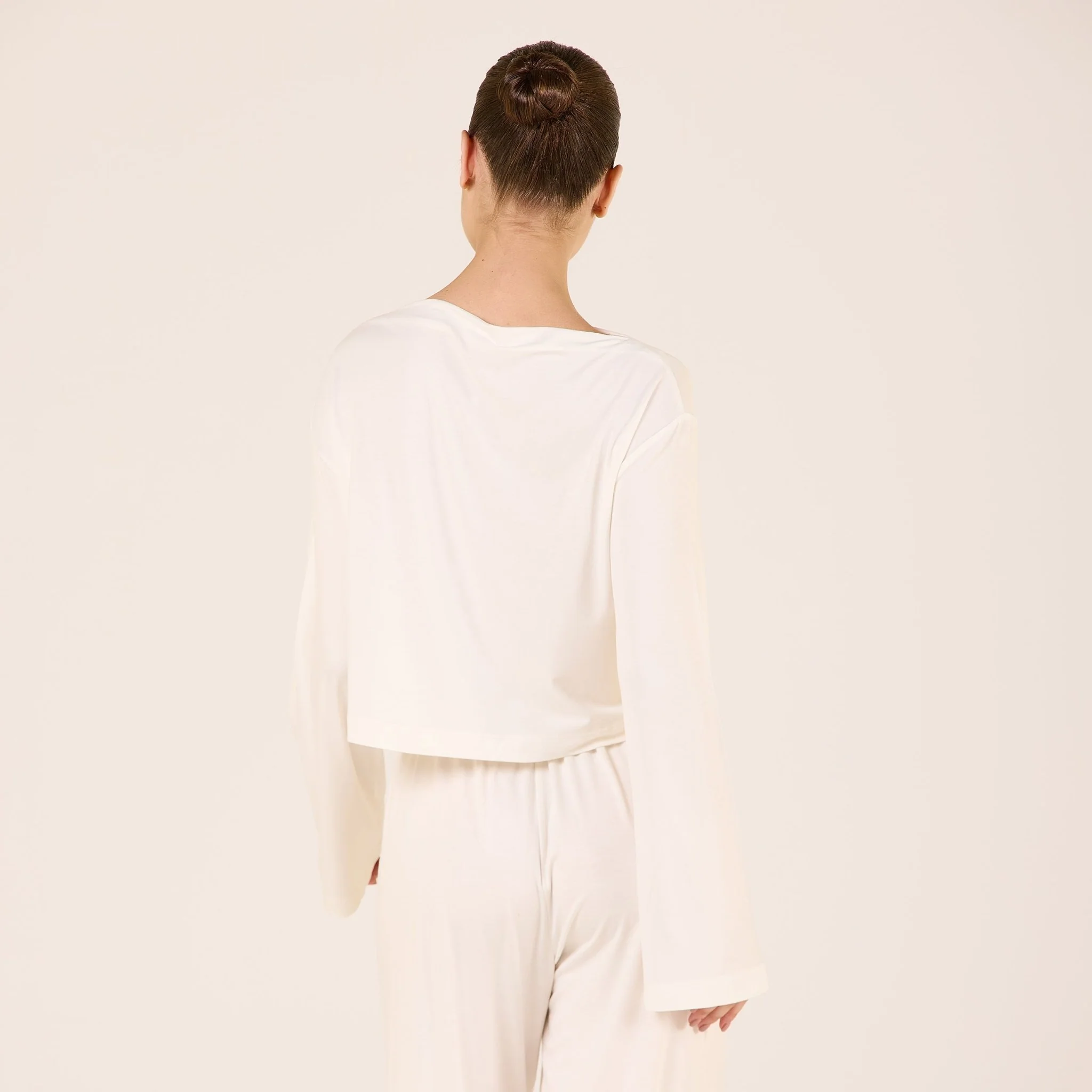 Wide Fit Bamboo Boat Neckline Top - Image 9